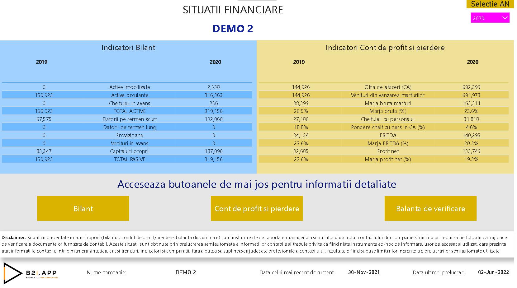 Situatii Financiare